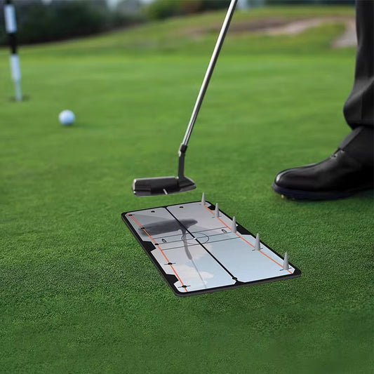 Putting alignment plate